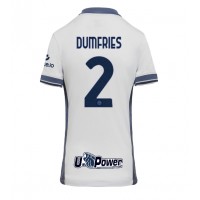 Maglia Calcio Inter Milan Denzel Dumfries #2 Seconda Divisa Donna 2024-25 Manica Corta